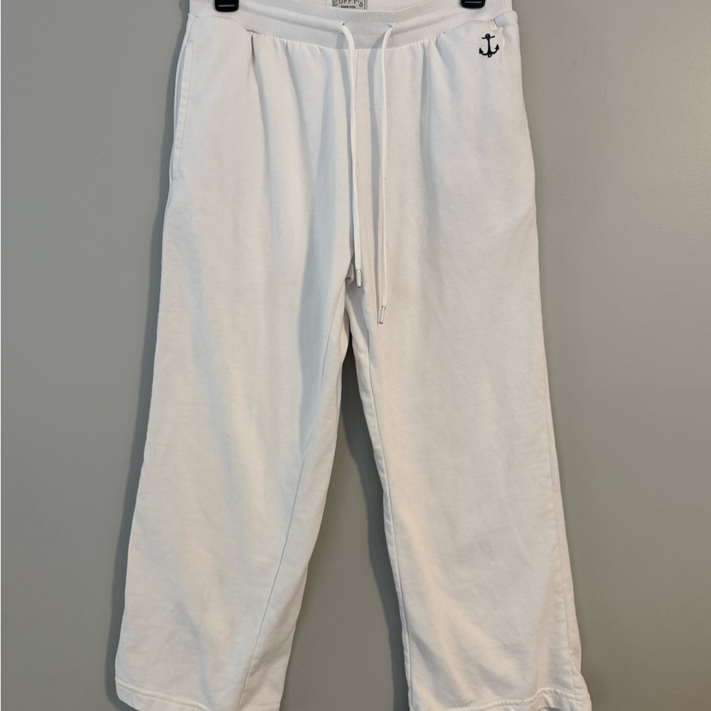 Cuffy’s White Nautical Women's Capris Women’s Small